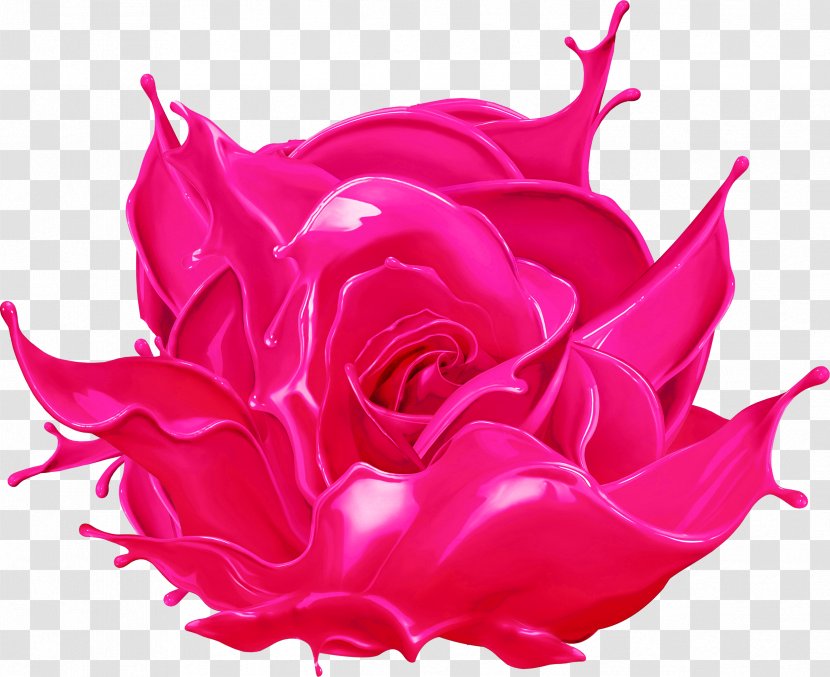 Flower Garden Roses Paint Clip Art - Frame - Colorful Transparent PNG