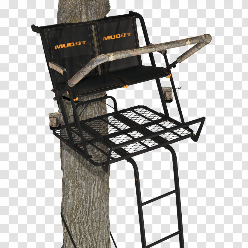 Tree Stands Ameristep 15' Two-Man Ladderstand W/ RealTree AP Seat Muddy Nexus 2-Man Hunting Partner - Ladder Transparent PNG