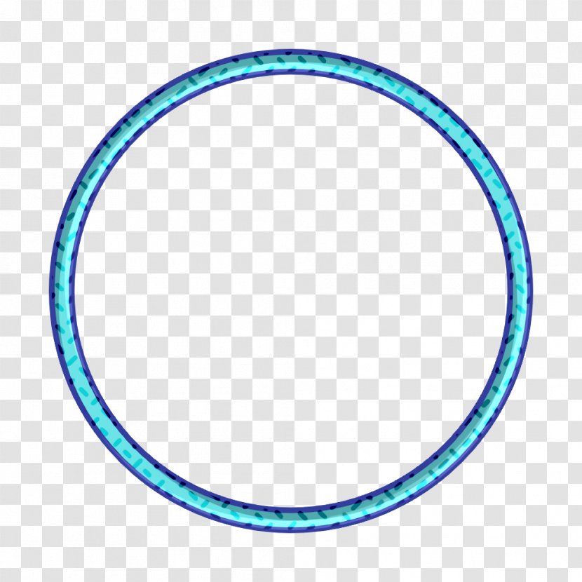 Circle Icon - Turquoise - Oval Transparent PNG