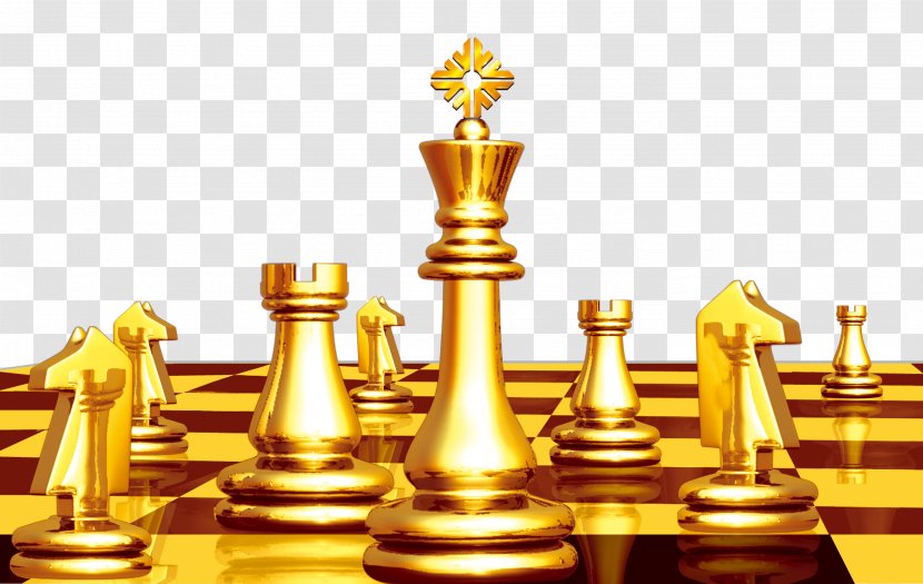 Chess The Game Of Life Board - Golden Transparent PNG