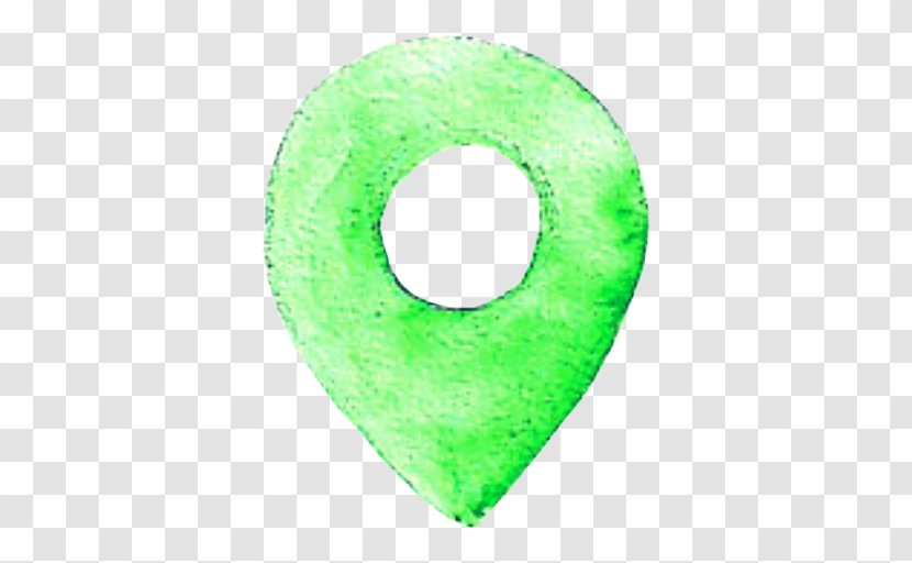 Green Circle - Watercolor Map Transparent PNG