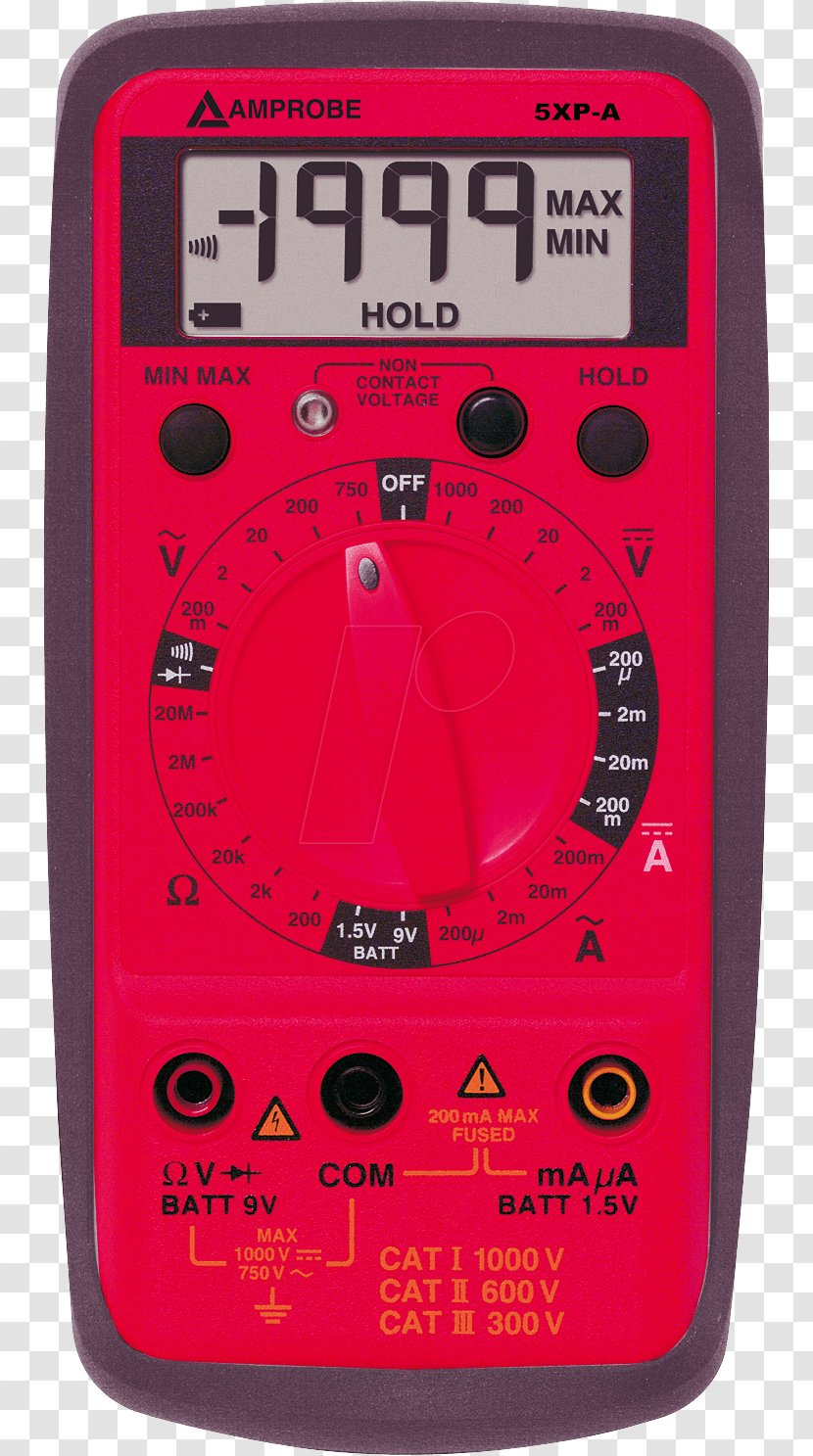 Digital Multimeter Electrical Engineering Electric Potential Difference Measurement Category - Electronics Accessory - Technology Transparent PNG