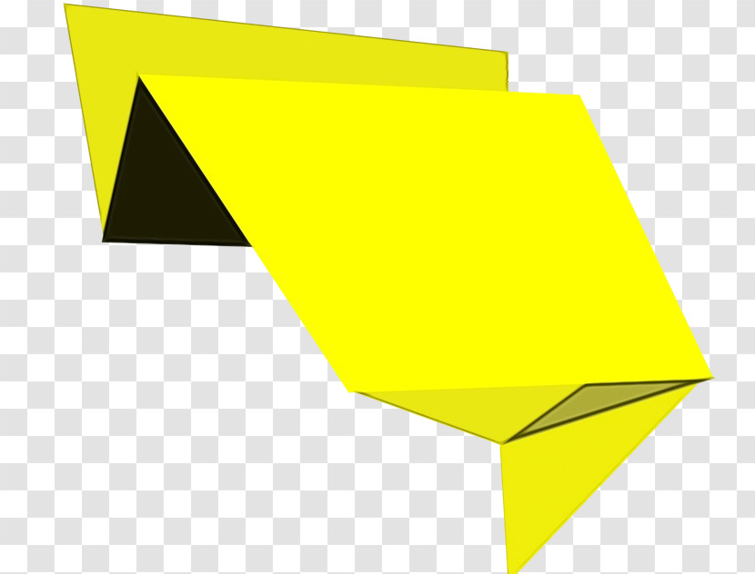 Triangle Angle Line Meter Yellow Transparent PNG