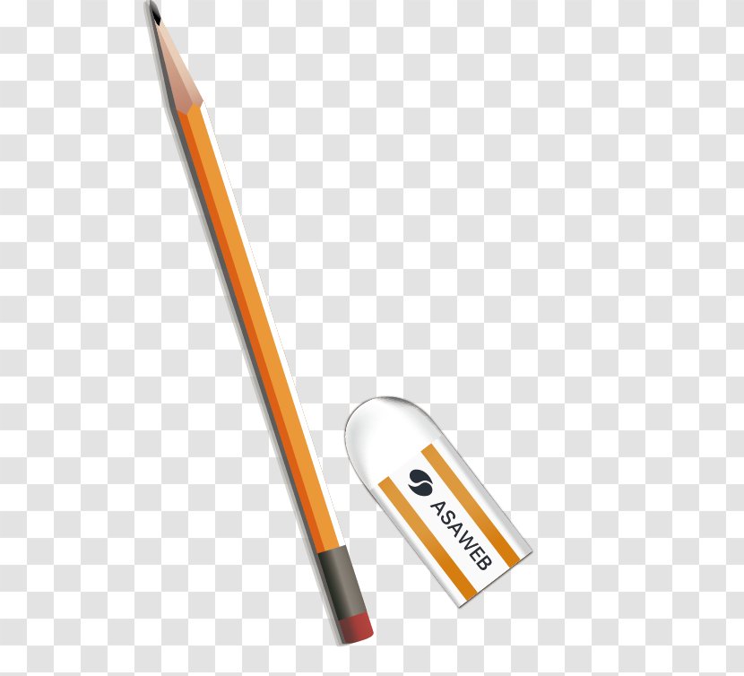 Pencil Eraser - Office Supplies Transparent PNG