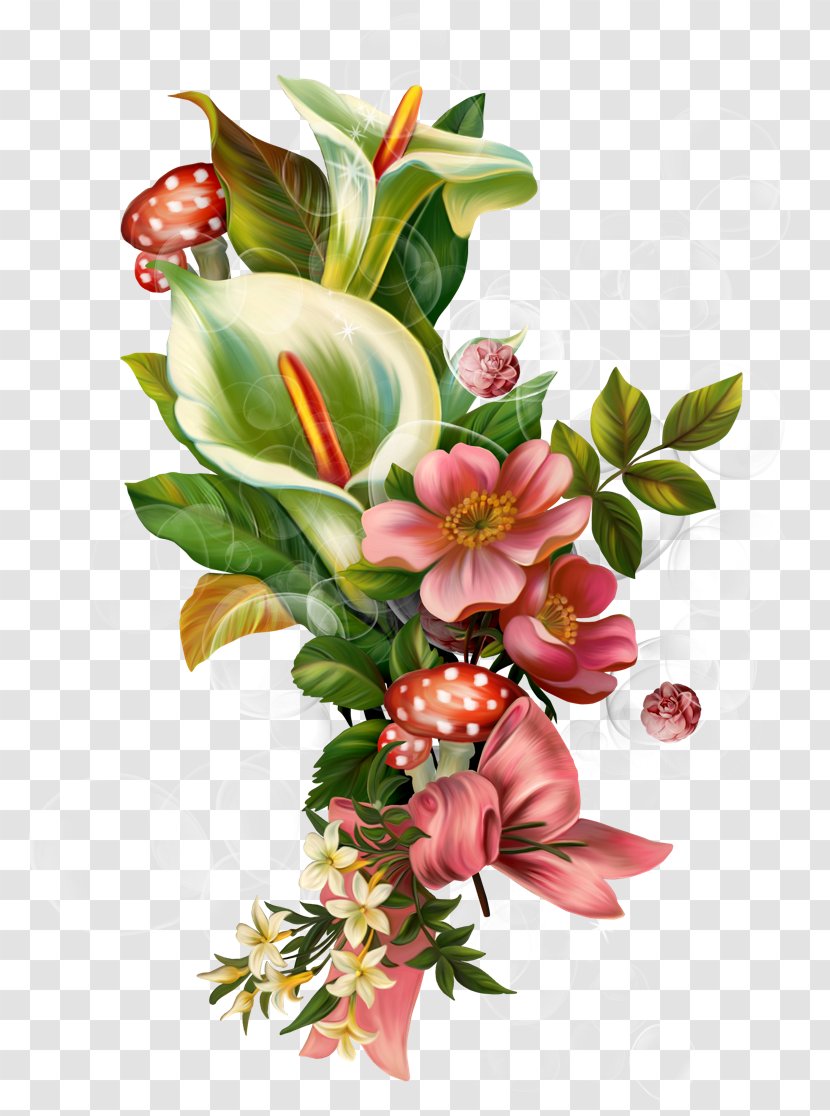 Flower Bouquet Decoupage Painting Image - Art Transparent PNG
