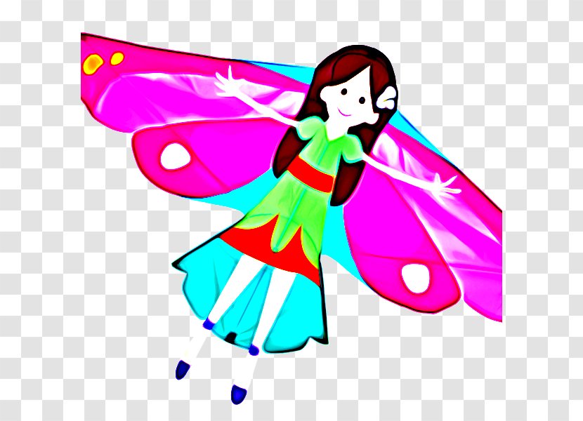 Butterfly Design - M - Costume Magenta Transparent PNG