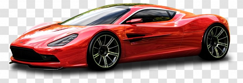 Aston Martin DBS V12 Sports Car One-77 - Wheel - Red DBC Transparent PNG