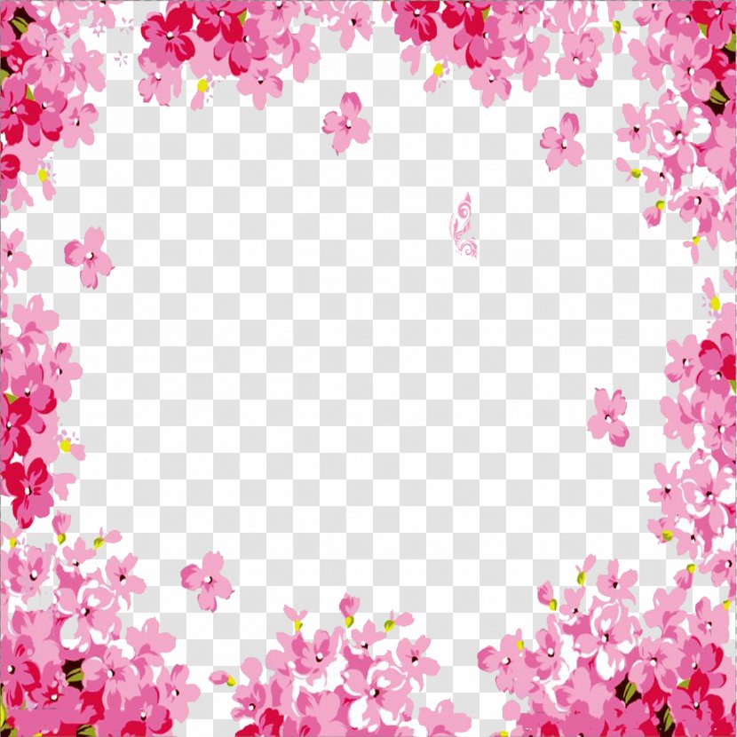 Floral Design Flower Desktop Wallpaper Pink - Arranging - Dream Hand-painted Cherry Trees Buckle Free Material Transparent PNG