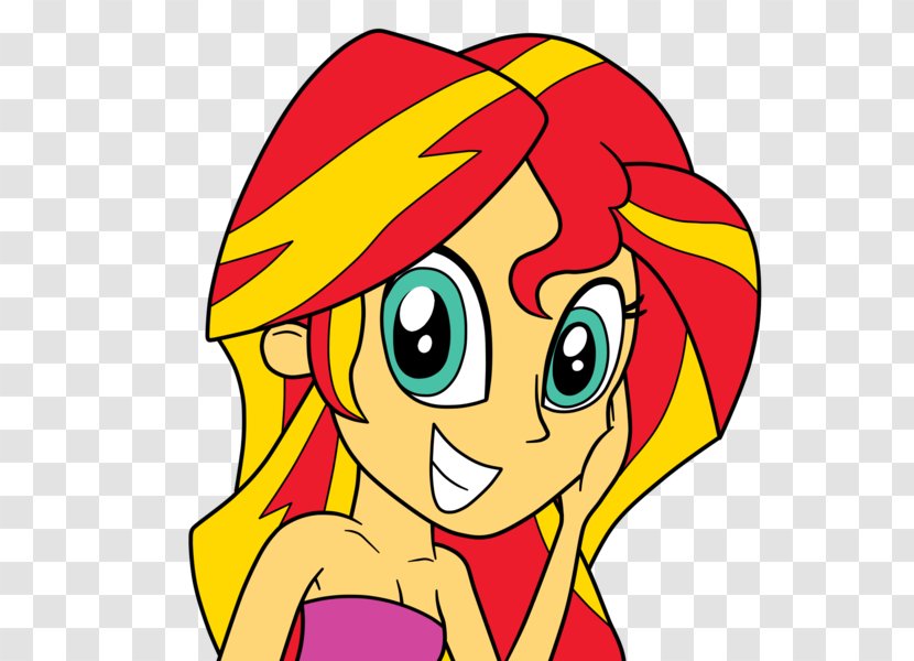 Sunset Shimmer Fan Art DeviantArt - Frame Transparent PNG