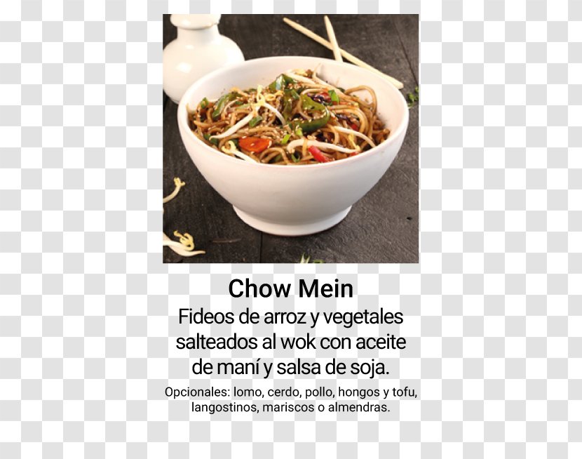 Chinese Noodles Yakisoba Thai Cuisine Fusion Vegetarian - Chowmein Transparent PNG
