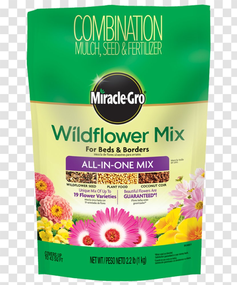 Wildflower Seed Miracle-Gro Meadow - Soil - Flower Transparent PNG
