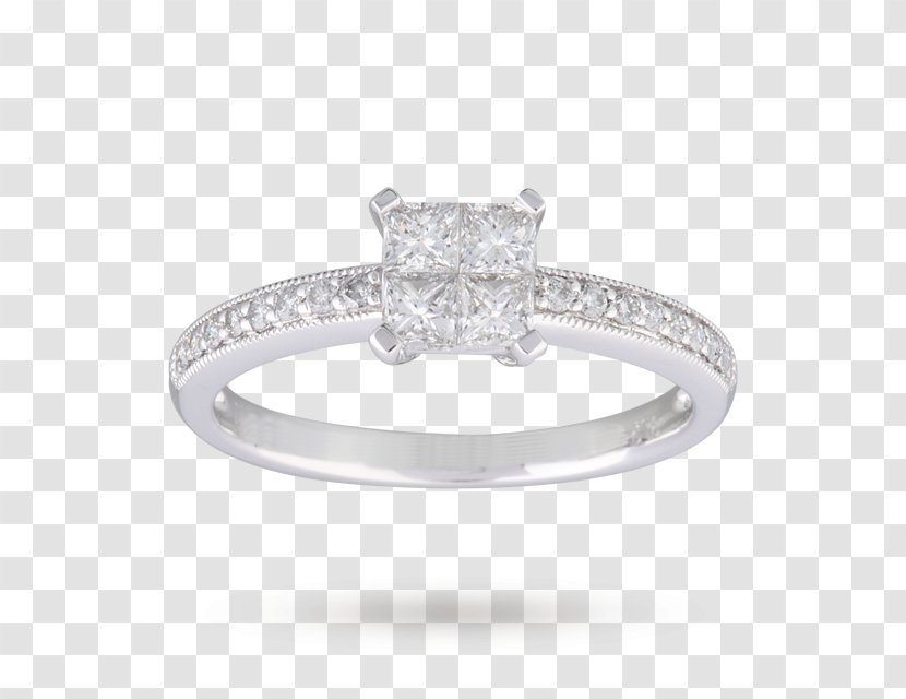 Diamond Wedding Ring Size Engagement - Brilliant - Glittering Transparent PNG
