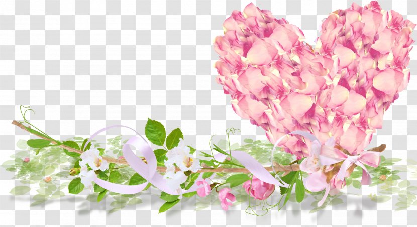Rose Flower Heart - Flowering Plant - Flowers Transparent PNG