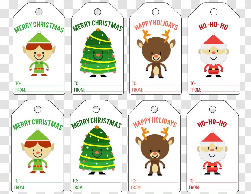 Santa Claus Christmas Clip Art - Tree - Tags Transparent PNG