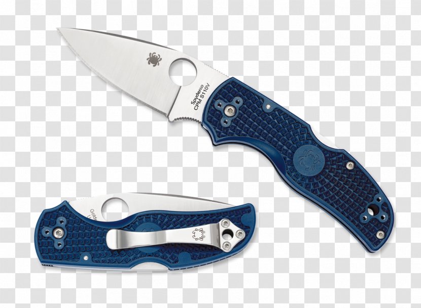 Pocketknife Spyderco Blade Everyday Carry - Bowie Knife Transparent PNG