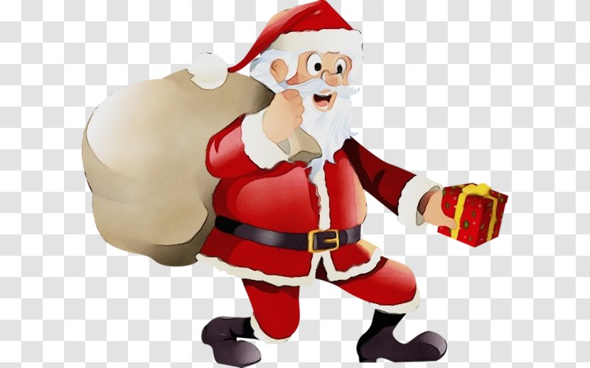 Santa Claus - Wet Ink - Christmas Toy Transparent PNG