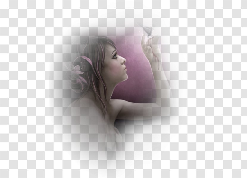 Shoulder Desktop Wallpaper Computer Beauty.m - Flower - Women Illustrations Transparent PNG