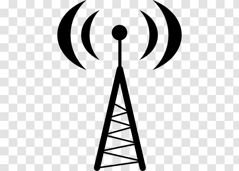 Aerials Telecommunications Tower Transmitter Clip Art - Radio Transparent PNG