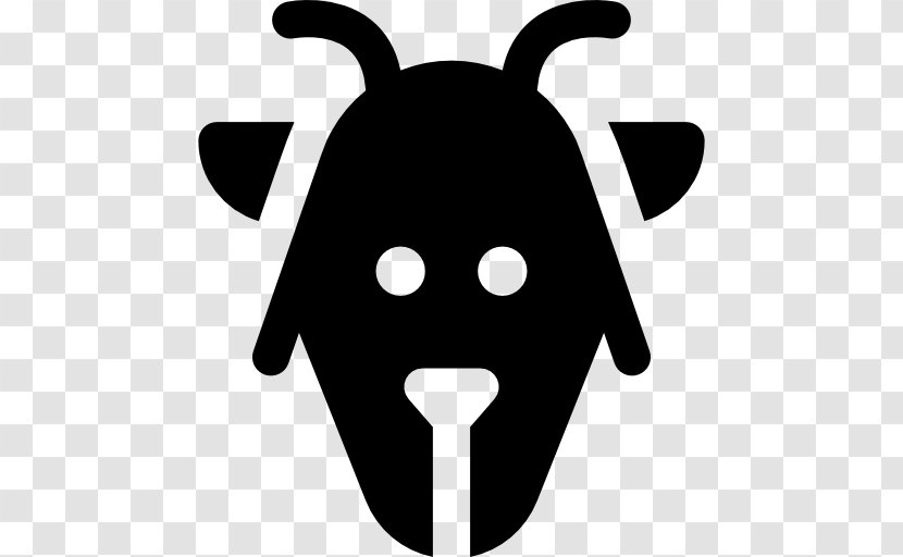 Snout Cattle Silhouette Headgear Clip Art - Jeffrey Horn Transparent PNG