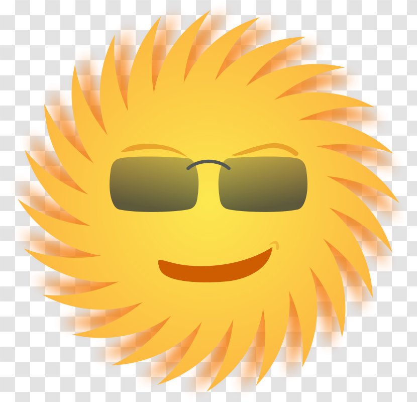 Sunlight Free Content Clip Art - Smile - Glasses Sun Would Transparent PNG