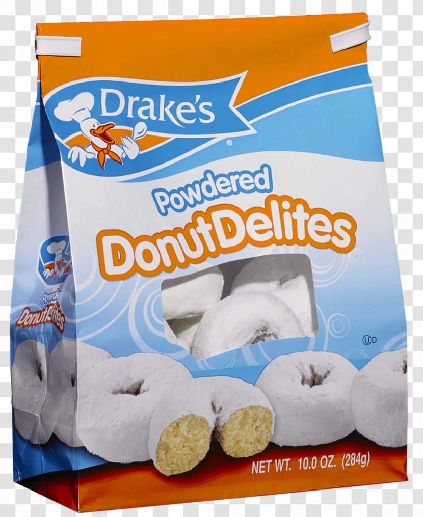 Donuts Drake's Cakes Cupcake Powdered Sugar - Cake Transparent PNG
