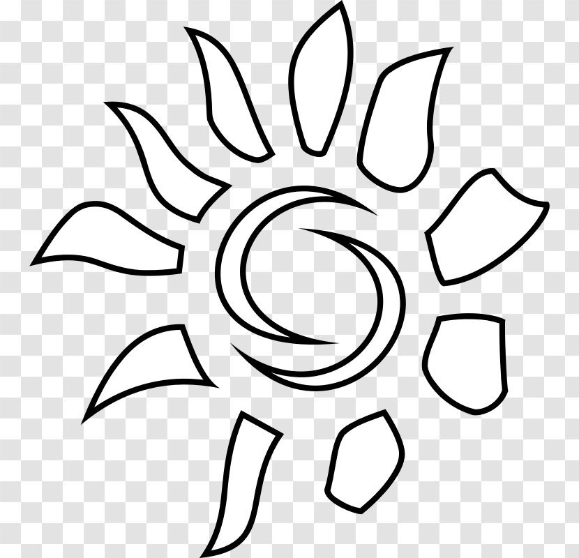 Drawing Line Art Clip - Head - Sun Transparent PNG
