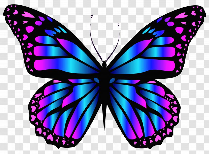 Butterfly Blue Clip Art - Purple Transparent PNG