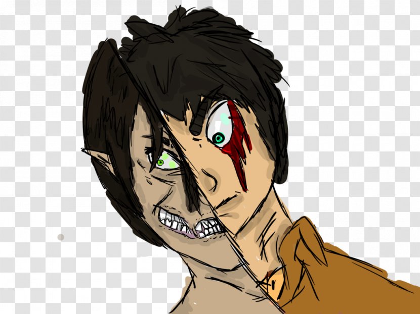 Homo Sapiens Mouth Legendary Creature Black Hair - Heart - Eren Jaeger Transparent PNG