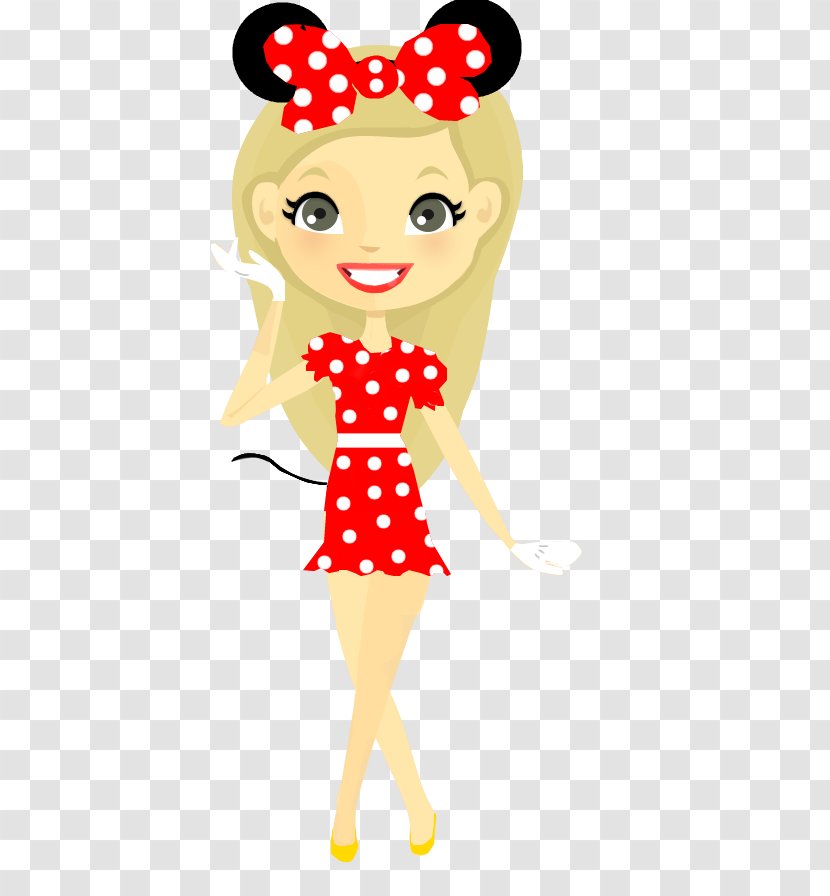 Minnie Mouse Mickey Doll - Watercolor - Transparent Transparent PNG