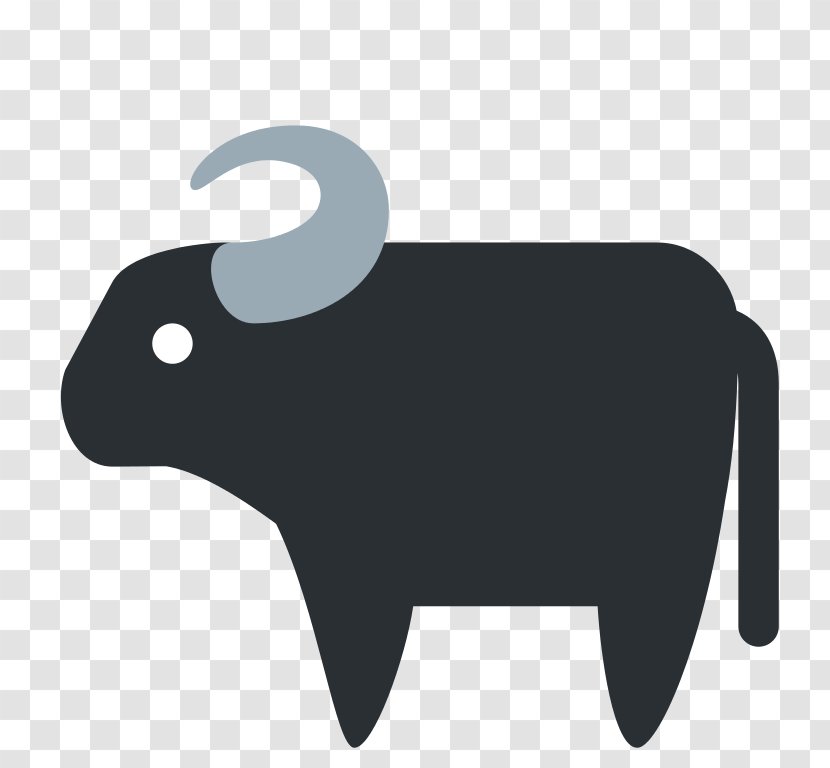 Emojipedia Water Buffalo SMS Cattle - Emoticon - Emoji Transparent PNG