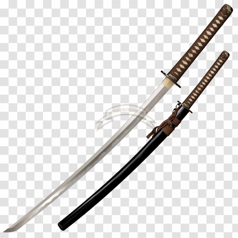 Knife Japanese Sword Katana Cold Steel - Hamon Transparent PNG