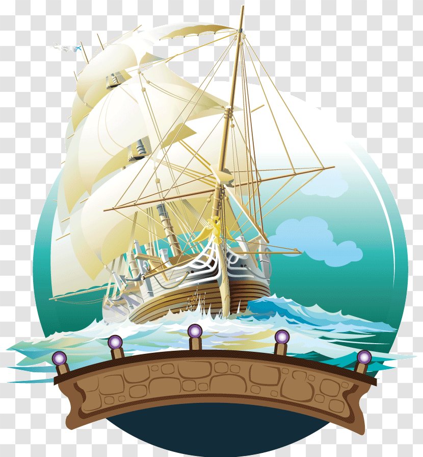 Sailing Ship Watercraft Illustration - Boat - Sailboat Transparent PNG