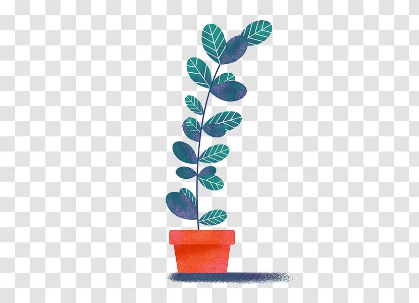 Flowerpot Green Terracotta Image Color - Plant Stem - Bonsai Button Transparent PNG