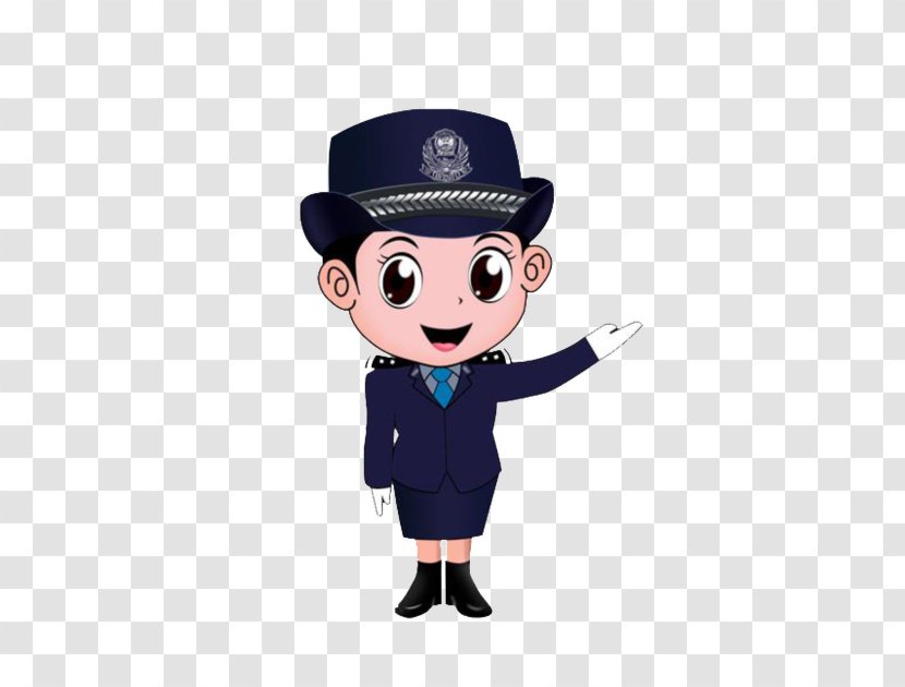 Cartoon Police Officer Illustration Image Design - Peoples Of The Republic China - Public Security Transparent PNG