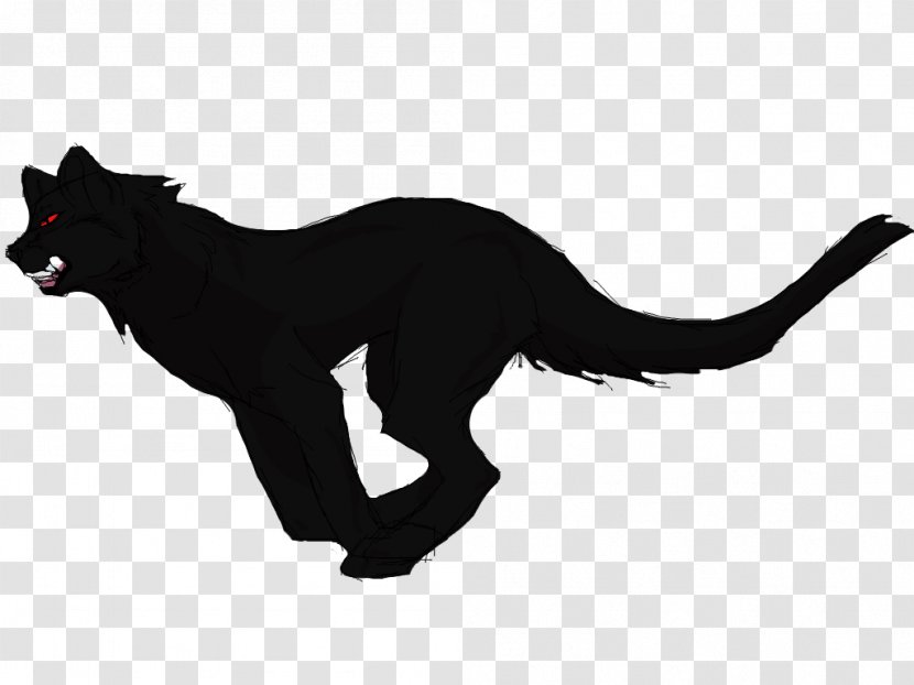 Black Panther Cat Drawing Dog - Carnivoran - And White Shading Transparent PNG