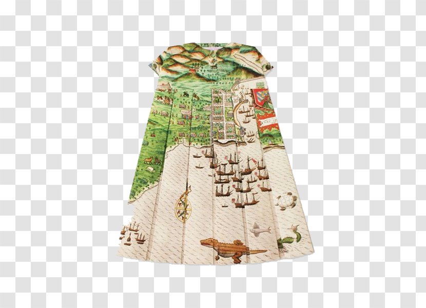 Robe Clothing Paper Map Dress - Landscape - Simple Ancient Transparent PNG