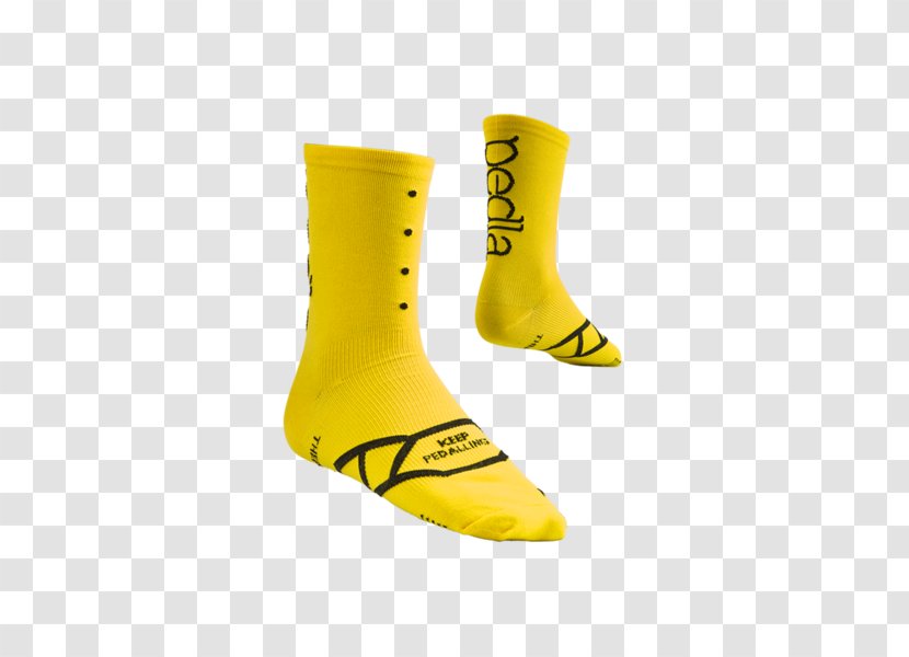 Sock Footwear Cycling Shoe - Coolmax - Yellow Watermelon Transparent PNG