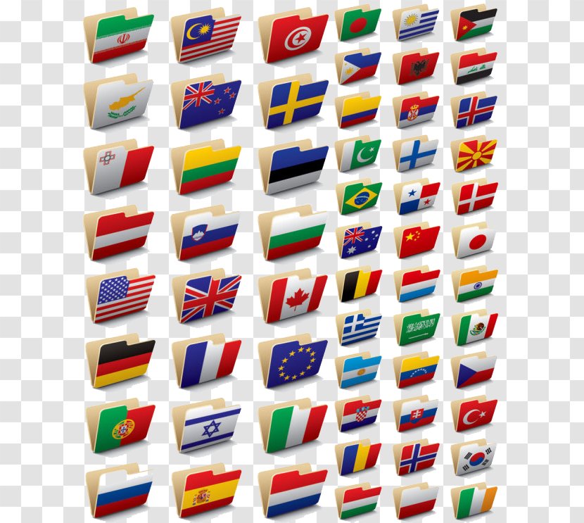 National Flag Directory Icon - Flags Folder Transparent PNG