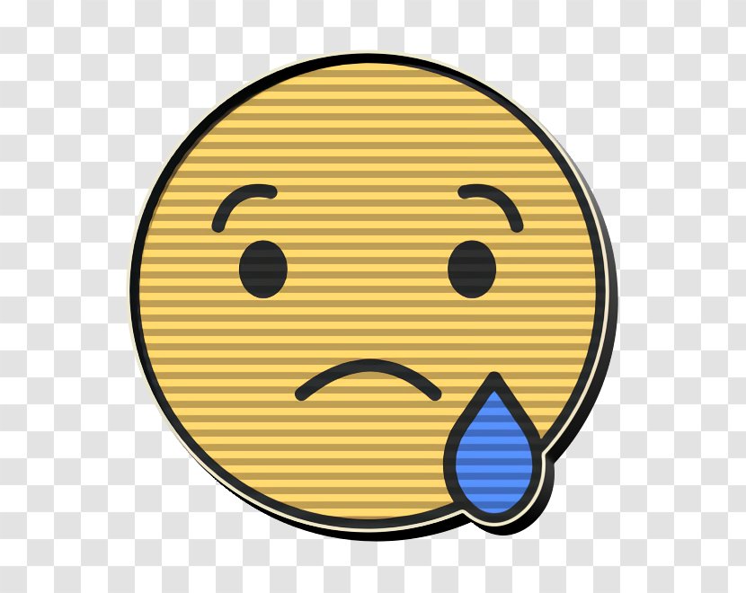 Crying Icon Emoji Facebook - Face - Cartoon Cheek Transparent PNG