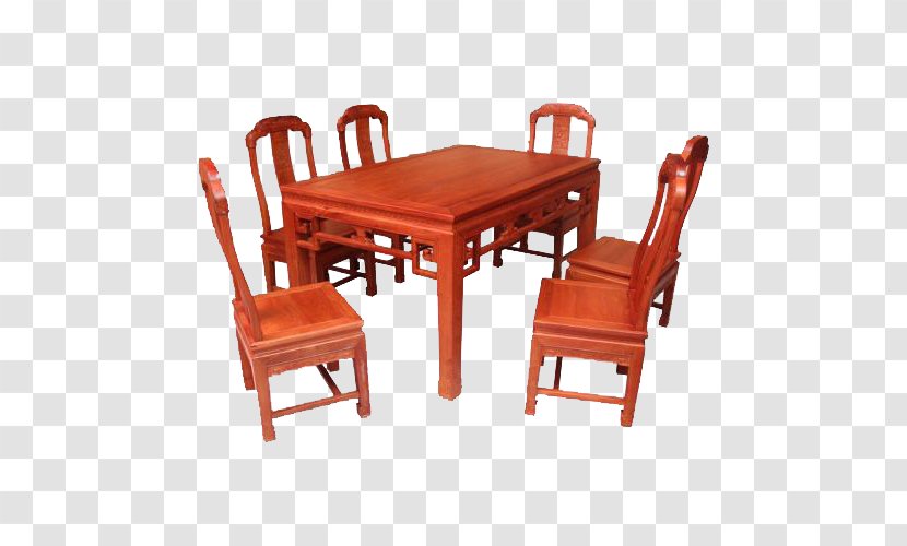 Table Chair Furniture Wood - Rectangle - Seven Sets Of Traditional Mahogany And Tables Chairs Transparent PNG