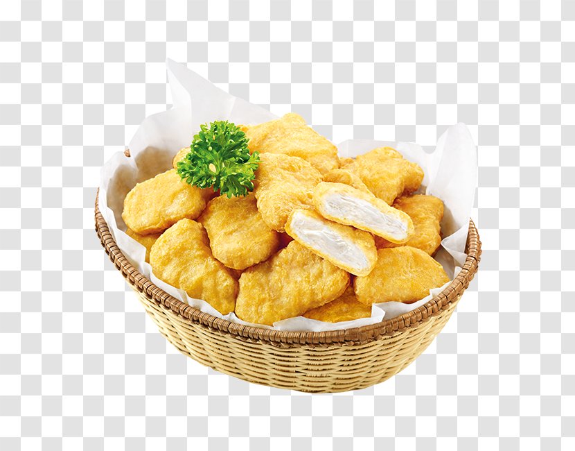 Chicken Nugget Junk Food French Fries Fast - Sliced Pork Transparent PNG