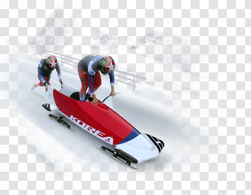 2018 Winter Olympics Pyeongchang County Olympic Games Paralympics Bobsleigh - Won Yunjong - Hook Vector Transparent PNG