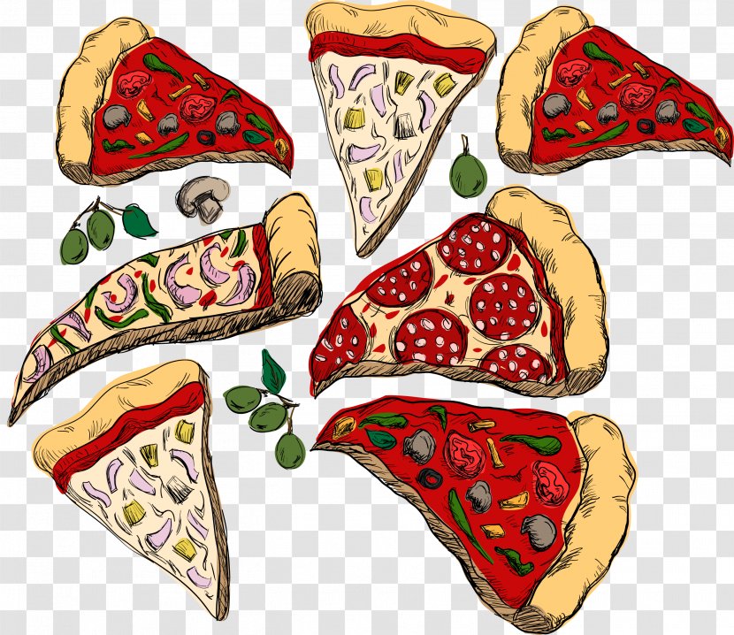 New York-style Pizza Italian Cuisine Vector Graphics Food - Restaurant - Box Transparent PNG