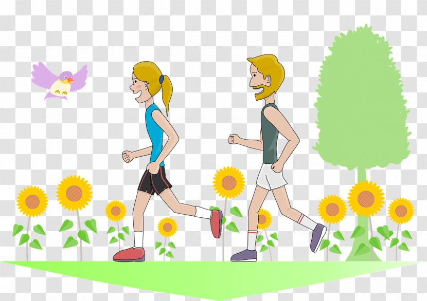 Jogging Illustration Image Cartoon Running - Sports - Summer City Confetti Jog Transparent PNG