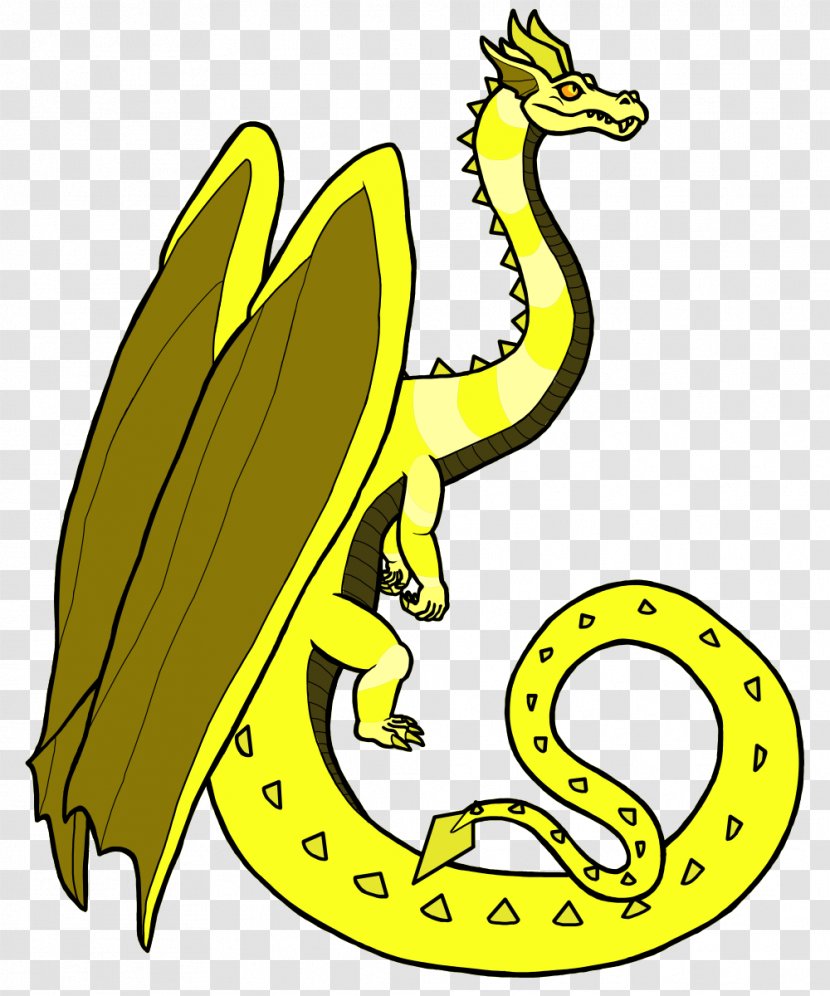 Yellow Dragon White Maleficent Monster Transparent PNG