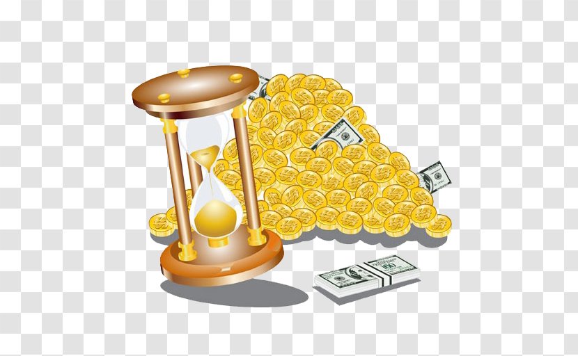 Weighing Scale Yellow Coin Transparent PNG
