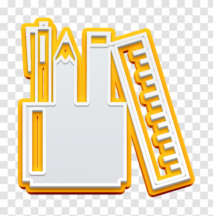Education Icon Pens Pencil And Ruler Icon Academic 2 Icon Transparent PNG