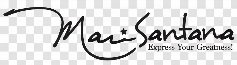 Logo Font Line Calligraphy Brand - Monochrome - Santana Moss Quotes Transparent PNG