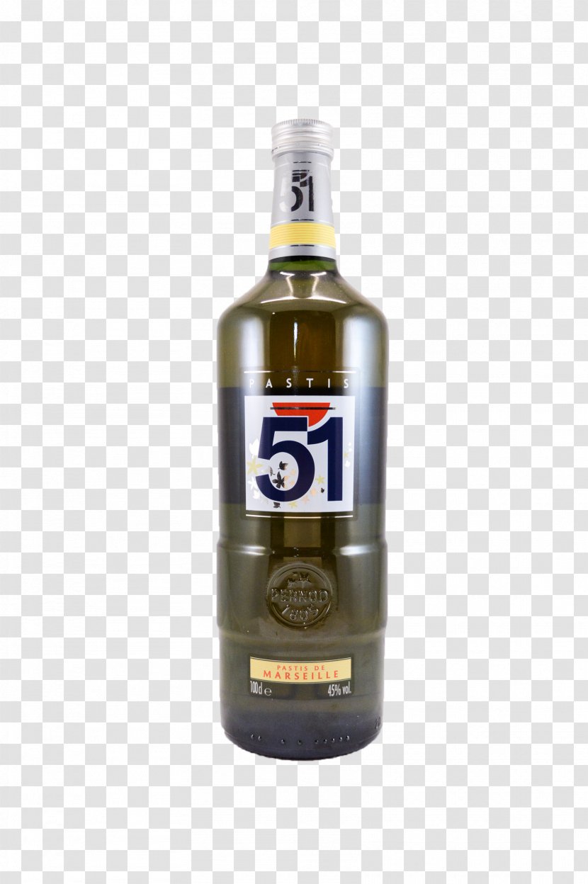 Liqueur Pastis 51 Bottle Transparent PNG