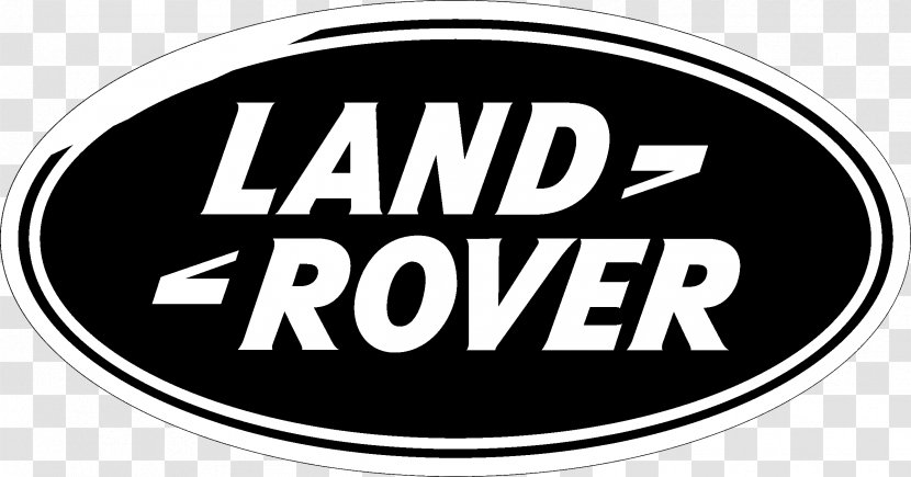 Car Logo Land Rover Bumper Sticker Font - Black And White Transparent PNG